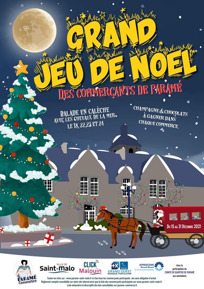Grand Jeu de Noël 2021 des commerçants de Paramé Saint-Malo